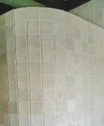 3.5 m² witte getrommelde marmeren wandtegeltjes 10x10, Doe-het-zelf en Verbouw, Tegels, Ophalen, Wandtegels, Nieuw, Minder dan 20 cm