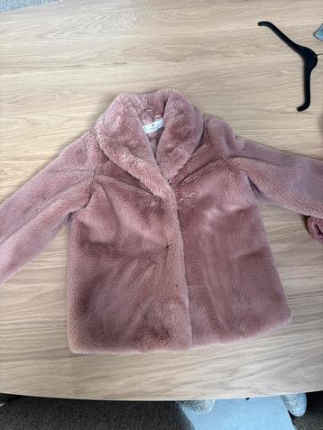 Roze Teddy Jas H&M 134/140 beschikbaar voor biedingen
