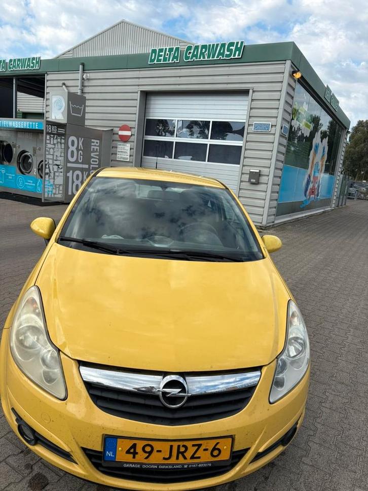 Opel Corsa 2009 de gele kanarie, Auto's, Opel, Particulier, Corsa, Benzine, Hatchback, Handgeschakeld, Overige kleuren, Stof, Voorwielaandrijving