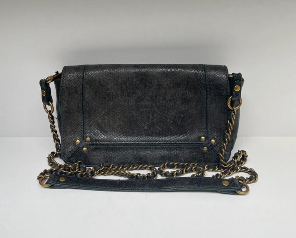 Jerome Dreyfuss Python Tas, Sieraden, Tassen en Uiterlijk, Tassen | Damestassen, Ophalen of Verzenden, Zo goed als nieuw, Zwart