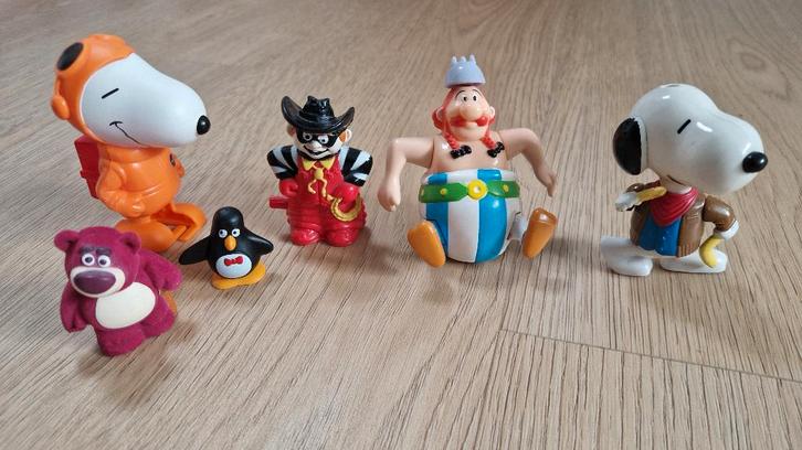 Diverse Happy meal etc toys incl Asterix, Snoopy, Disney, Verzamelen, Poppetjes en Figuurtjes, Gebruikt, Ophalen of Verzenden