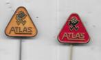 2 ATLAS LANDBOUW GERELATEERDE SPELDEN, Verzamelen, Speldjes, Pins en Buttons, Ophalen of Verzenden, Gebruikt, Overige onderwerpen