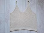 H&M cropped top mt. S, H&M, Verzenden, Beige, Nieuw