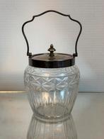 Antieke Kristallen Koekjespot Druppel Ster Motieven, Antiek en Kunst, Ophalen of Verzenden