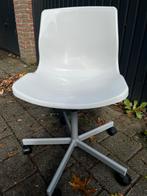 Witte Bureaustoel met Wielen, Ophalen, Gebruikt, Wit, Bureaustoel