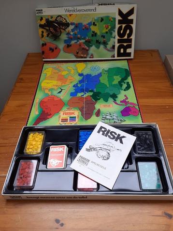 oud risk spel bordspel witte doos parker beschikbaar voor biedingen