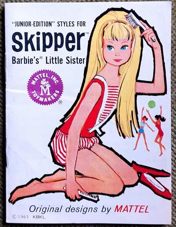 Vintage Mattel boekje folder Skipper 1963 retro beschikbaar voor biedingen