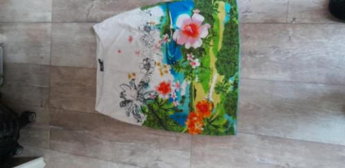 O'NEILL rekbare en kreukvrije ROK Hawaii print MAAT M, Kleding | Dames, Rokken, Zo goed als nieuw, Maat 42/44 (L), Knielengte