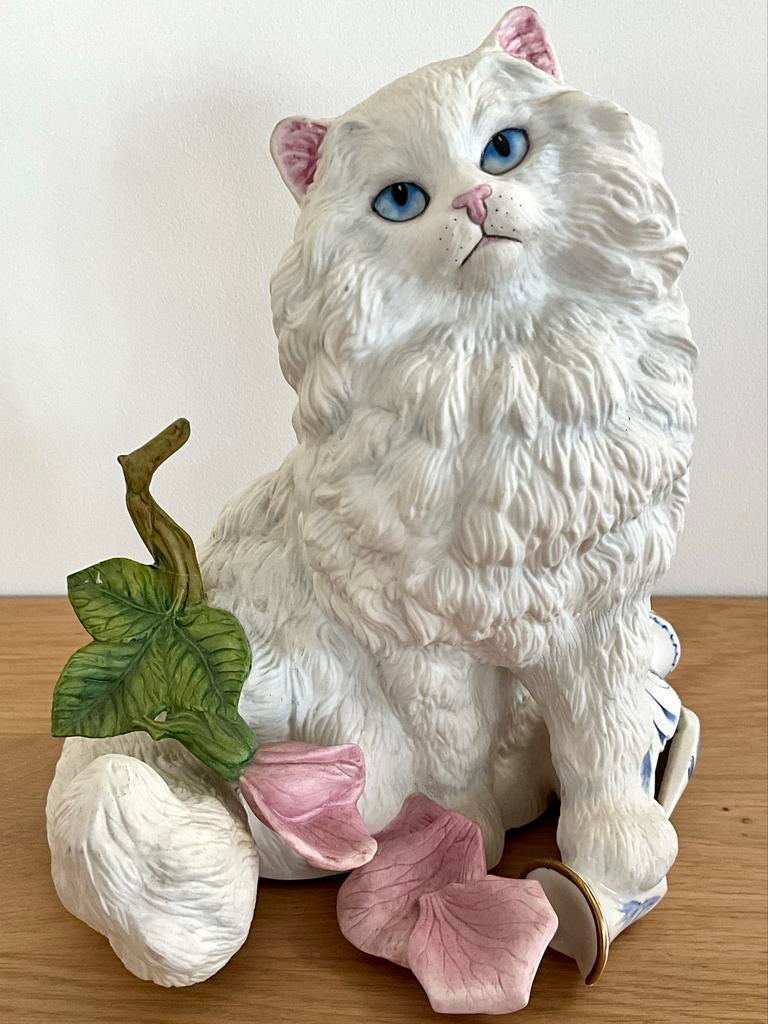 Franklin Mint Poes Michelle - Porseleinen Beeld, Ophalen of Verzenden