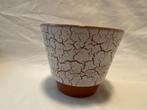 Retro Mooie ADCO bloempot met frozen exterieur, Tuin en Terras, Ophalen, Gebruikt, Rond, Binnen