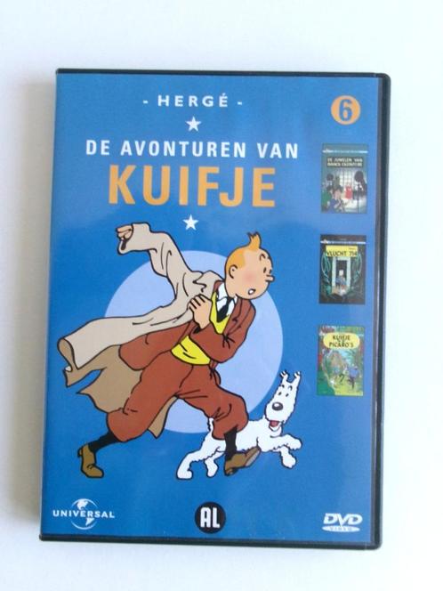 DVD - De Avonturen Van Kuifje DEEL 6 (Hergé), Cd's en Dvd's, Dvd's | Tekenfilms en Animatie, Zo goed als nieuw, Europees, Tekenfilm