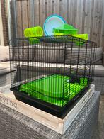 Hamsterkooi inclusief toebehoren, Ophalen, Zo goed als nieuw, Kooi, Minder dan 60 cm