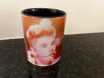 Justin Bieber Mok Beker, Gebruikt, Keramiek, Ophalen of Verzenden, Overige stijlen