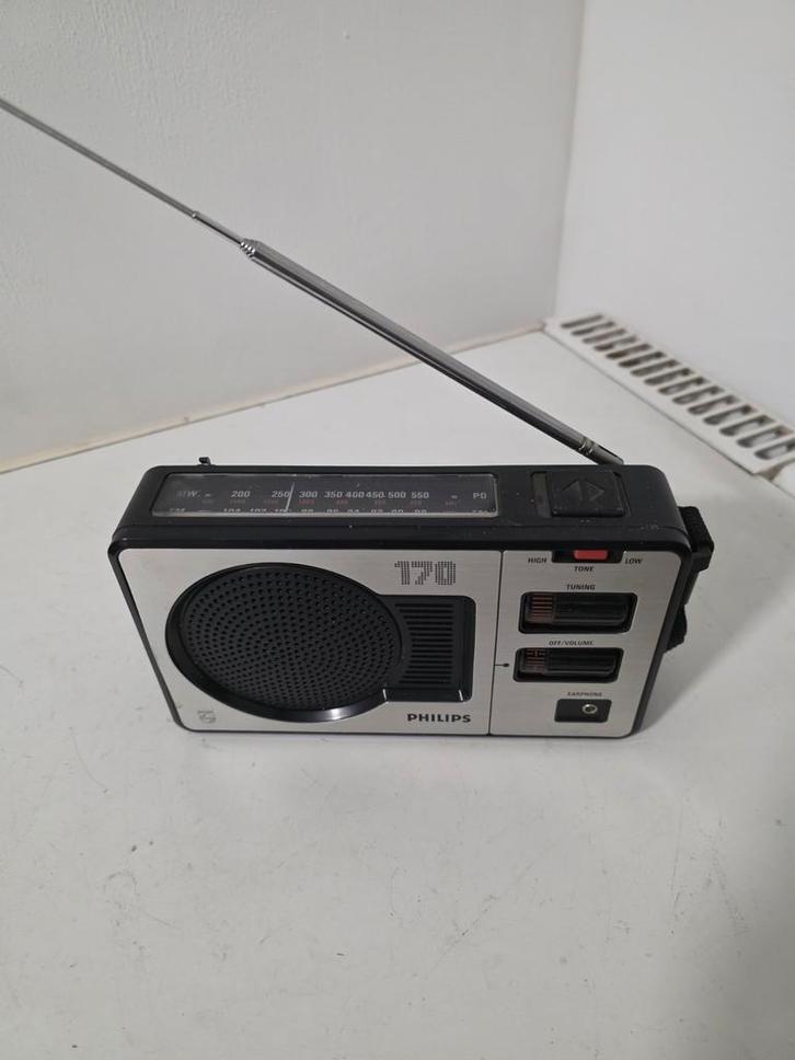 Vintage Philips Draagbare Radio 90AL170, Audio, Tv en Foto, Radio's, Gebruikt, Radio, Ophalen of Verzenden