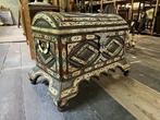 Grote Marokkaanse kist  vintage antiek beenderkist, Ophalen, 50 tot 75 cm, 2e hands  niet bekend, Niet bekend