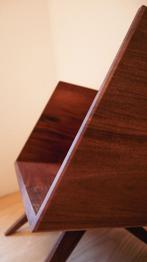 Handgemaakt massief houten platenkast / platenkist, Info@houtwerkstudiobours.nl, Nieuw, Ophalen of Verzenden, Studio Bours