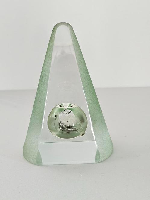 Glazen Design Piramide van Frantisek Kouril gesigneerd, Antiek en Kunst, Antiek | Glas en Kristal, Ophalen of Verzenden