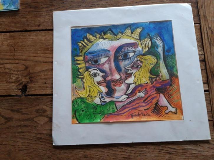 Zonder titel, Fabrice Hünd, 2013, Antiek en Kunst, Kunst | Schilderijen | Abstract, Verzenden