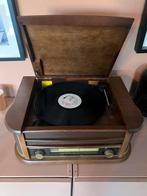Vintage platenspeler met radio, cassette speler en CD-speler, Ophalen
