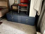 Blauwe metalen tekenladenkast A0, Huis en Inrichting, Kasten | Ladekasten, Ophalen, Gebruikt, 100 tot 150 cm, 5 laden of meer