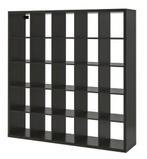 Ikea kallax kast 5x5 vakken zwartbruin, Ophalen of Verzenden, Gebruikt