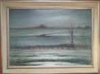 Schilderij De IJssel in de winter bij gemaal Hattemerdijk, Antiek en Kunst, Kunst | Schilderijen | Klassiek, Ophalen