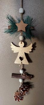 NIEUW KERST HANGER MET STER,ENGELTJE,DENNEAPPELS, Diversen, Kerst, Verzenden, Nieuw