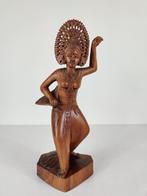 Beeld Balinese vrouw, hout, Bali Indonesië, begin 20e eeuw, Antiek en Kunst, Ophalen of Verzenden