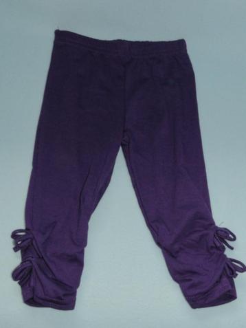 Nieuwe paarse legging met strikjes maat 80 beschikbaar voor biedingen