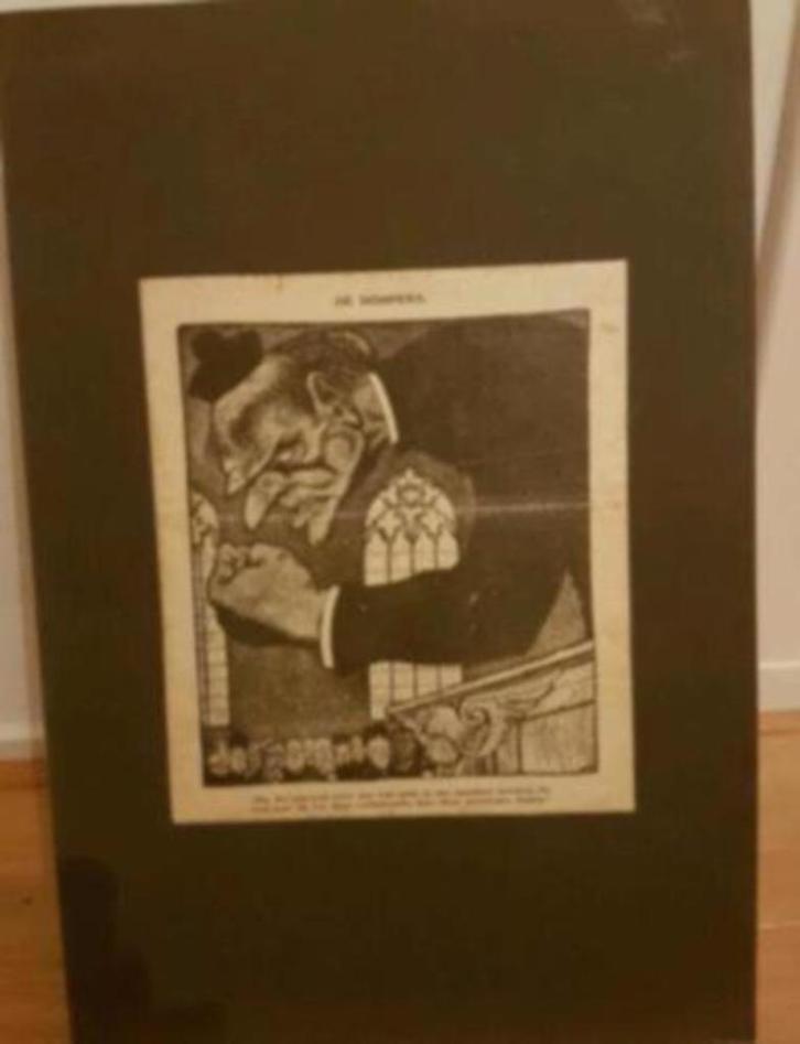 Albert Hahn voorblad de Notenkraker "de dompers" 1908, Antiek en Kunst, Kunst | Etsen en Gravures, Ophalen