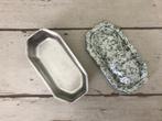 Vintage Franse geëmailleerde lunchbox met inzet bakje, Antiek en Kunst, Ophalen of Verzenden