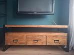 Mango houten TV meubel, Ophalen, Zo goed als nieuw, 25 tot 50 cm, Minder dan 100 cm