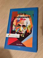 Dit is onderzoek, Boeken, Ophalen, Zo goed als nieuw