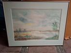 aquarel landschap, Antiek en Kunst, Kunst | Schilderijen | Klassiek, Ophalen