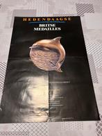 Vintage Poster Hedendaagse Britse Medailles, Verzamelen, Deurposter of groter, Ophalen of Verzenden, Overige onderwerpen, Rechthoekig Staand