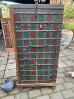 Stoere oude kast uit India, Ophalen, Gebruikt, Met deur(en), Minder dan 150 cm