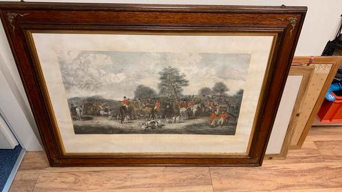 Dit schilderij heeft als titel The cheshire hunt, Antiek en Kunst, Kunst | Schilderijen | Klassiek, Ophalen