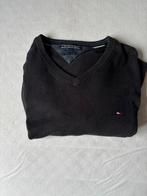 Tommy Hilfiger Trui V-hals Zwart Maat L, Ophalen of Verzenden, Gedragen, Maat 52/54 (L), Zwart