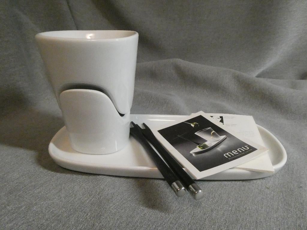 Menu chocoladefondue set, Ophalen of Verzenden, Zo goed als nieuw, Brander, Fondueset