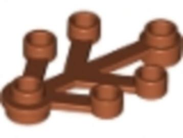 Lego Bladeren 5x Bladeren Klein Dark Orange 2423 (NIEUW) beschikbaar voor biedingen