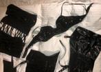 Latex collectie lingerie 25 items maat M, Ophalen of Verzenden, Zwart, BH
