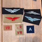 Luchtmacht mouwemblemen vollenteer reserve en auxiliary., Ophalen of Verzenden, Luchtmacht, Nederland, Embleem of Badge