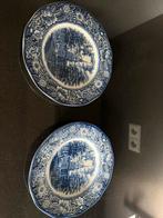 Antieke Liberty Blue Borden Independence Hall (2 stuks) Enge, Ophalen