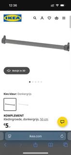IKEA Pax Kledingroede 50cm - Grijs, Huis en Inrichting, Kasten | Kledingkasten, Ophalen, Minder dan 50 cm, Zo goed als nieuw, Minder dan 25 cm