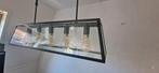 Industriële Eetkamerlamp met Glazen Panel, Ophalen, Zo goed als nieuw, Glas, Minder dan 50 cm