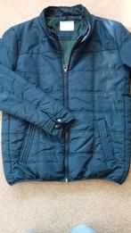 Selected Homme quilt Winterjas Blauw Maat M, Ophalen of Verzenden, Zo goed als nieuw, Selected Homme, Maat 48/50 (M)