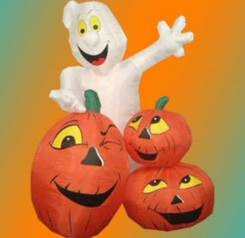 Spook met pompoen  halloween opblaasbaar te huur in Rdam beschikbaar voor biedingen