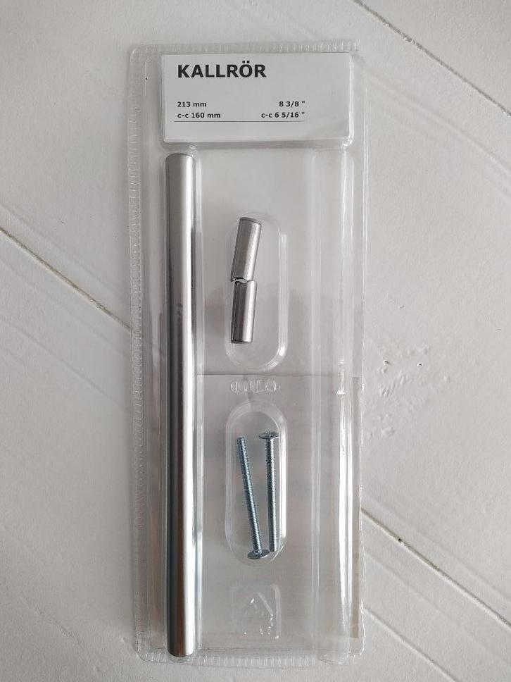 1 x IKEA KALLRÖR handgreep, roestvrij staal (213 mm), Huis en Inrichting, Keuken | Keukenelementen, Nieuw, Minder dan 100 cm, Minder dan 50 cm