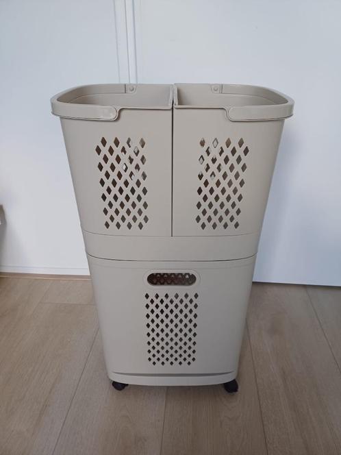 Wasmand met 3 uitneembare vakken - beige, Huis en Inrichting, Badkamer | Badtextiel en Accessoires, Zo goed als nieuw, Beige, Ophalen