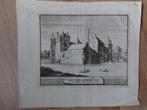 8 / Huis Assemburg te Heemskerk - Originele gravure uit 1736, Ophalen of Verzenden